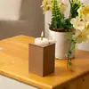 Velas Decorativas para o Dia dos Namorados, Enfeites para Copo, Suporte de Vela de Madeira Retrô, Suprimentos de Aromaterapia para Casa, Lâmpada de Vela para Atmosfera de Festa de Casamento
