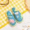 Envío Gratis Sala Familiar de Lujo Niños Pantuflas Portátiles Hotel Desechables Antideslizantes Suela Gruesa Jardín de Niños Viaje Interior