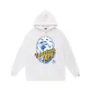 Moda Urbana Transfronteriza de Comercio Exterior Marca Unisex Otoño e Invierno Estampado de Letras Sudadera con Capucha Holgada Pulóver Sudadera Ape Casual Versátil