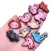 Lindos Dibujos Animados Animales Salamandra Rosa Zuecos Accesorios DIY Accesorios Decorativos Hebilla de Zapato Hebilla Flor de Zapato de PVC En Stock