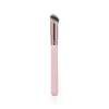 Brocha de Base Nueva Rosa Transfronteriza con Cabeza Inclinada Brocha Inclinada Brocha para Corrector de Punta de Dedo Pelo Suave Ligera y Sin Marcas Brocha para Base