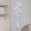 Pegatinas de pared de espejo acrílico, decoración de jarrón de narcisos autoadhesiva, pegatinas de espejo suaves, populares en Amazon, temu, Xiyin