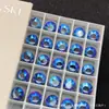 Shine Shi Jia 8MM Diamante Nu Hua Zi Joia Cristal Manicure Hua Zi Furo da Orelha Unha da Orelha Brincos Hua Zi Personalizados