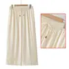 Nuevos Pantalones de Satén Jacquard Estilo Chino de Pierna Ancha para Mujer, Pantalones Casuales de Estilo Nacional para Verano para Mujeres de Mediana Edad y Mayores, Pantalones de Pierna Recta de Cintura Alta