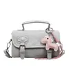 Bolsa de Mão Lisa Simples Estilo Coreano Nova Tendência Primavera/Verão 2026 Bolsa de Ombro com Personalidade Estilo Ins Bolsa Transversal Elegante e Estilosa