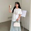 Camiseta bordada con Dopamina del Año Zodiacal de Año Nuevo, Nuevo Estilo Primavera 2026, Atmósfera Festiva, Top 134312