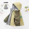 Chaqueta Reversible con Forro de Felpa para Niños Otoño e Invierno, Chaqueta Exterior para Niños, Tallas Mediana y Grande, Reversible Primavera y Otoño 2025 Nuevo Modelo