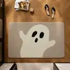 Alfombrilla de baño Halloween fantasma producto nuevo transfronterizo venta al por mayor baño absorbente de agua secado rápido antideslizante suave alfombrilla para el pie del inodoro