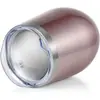Europa y Estados Unidos para taza de huevo de 12 oz acero inoxidable 304 spray al vacío forma de U taza de cáscara de huevo swig copa creativa para vino tinto