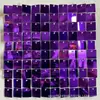 Tablero de Viento Cuadrado 3D Transfronterizo Fondo de Pared para Diseño de Fiesta de Cumpleaños Escenario Decoración de Boda Lentejuela Marco Translúcido