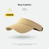 Sombrero Protector Solar para Hombres y Mujeres Nuevo de Verano Parasol que Muestra la Cara Pequeña Protección UV Sombrero de Sol para Correr Deportes Pico de Pato Parte Superior Vacía