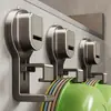 Gancho de ventosa estante de almacenamiento sin taladro para baño, estante para lavabo para colocar lavabo, diseño de lujo