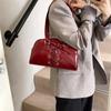 Bolso de Textura de Alta Gama, Bolso de Axila para Mujer, Nuevo Bolso de Hombro, Bolso Satchel Ropa de Trabajo Estilo Trendy Bolso Almohada