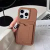 Para 16pm capa de celular com suporte dobrável 16E toque de pele fosco 15 capa com porta-cartões integrado 14 invisível 13 celular com suporte