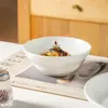 Tigelas e Pratos de Palha Branco Puro, Pratos para Comida Ocidental de Hotel, Louças de Cerâmica de Alto Valor, Tigelas de Arroz para Restaurante, Pratos de Servir, Tigelas de Sopa, Pratos de Salada