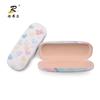 Nueva caja de hierro para gafas de miopía pintada de fábrica, caja de almacenamiento con forma de corazón de dibujos animados, linda caja de hierro para almacenamiento
