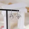 Ganchos de Oreja Exquisitos de Perla y Circonita de Lujo Ligero Estilo Francés para Mujer, Moda de Gama Alta, Temperamento Único, Joyería de Oreja con Diseño de Nicho