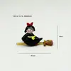 Adornos de Bruja de Vidrio Transfronterizos para Halloween, Gato Negro de Vidrio, Manualidades de Decoración de Escritorio de Fantasma Bruja