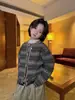 Cheese and Meow Boy Coleção Outono 2026 Cardigã Suéter Jacquard Retrô Textura Artística Sensação Relaxada Infantil Para Camadas