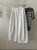 Elegantes pantalones de pierna ancha de cintura alta estilo coreano para mujer, adelgazantes y favorecedores para figuras petite, pantalones tipo calabaza cropped para primavera y verano, pantalones de abuela