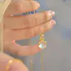 Estilo Coreano Estilo Ins Pingente Colorido de Vaga-lume Colar de Aço Titânio Design de Nicho para Mulheres Senso de Design Celebridade da Internet Corrente Delicada para Clavícula