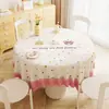 Toalha de Mesa Estilo Desenho Animado, Impermeável e à Prova de Óleo, Sem Lavagem, 2025 Leve Luxo Sensação de Alto Padrão, Toalha de Mesa para Mesa Redonda, Tapete Protetor, Pano para Mesa de Café