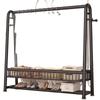 Perchero Vertical de Pie Extra Grueso [32 Tubos Extra Gruesos] Personalizado para Casa de Alquiler Dormitorio Balcón Perchero para Colgar Ropa