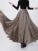 Falda plisada fluida y con caída 2026 Nuevo estilo transfronterizo para mujer talla grande, suelta, adelgazante, falda acampanada extragrande