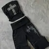 Verão Europeu e Americano Novo Estilo da Moda Acessórios Metálicos Estampados Colete Cruzado Calça Casual Conjunto Feminino Atacado