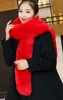 Bufanda de Piel Estilo Coreano para Hombres y Mujeres Otoño e Invierno Espesa Larga Imitación de Piel de Conejo Chal Doble Uso AliExpress Bufanda Cálida