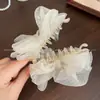 Pinza Banana Cuadros de Organza Pinza Vertical Clip Retorcido Nuevo Primavera/Verano Pasador para Cola de Caballo Accesorio para el Cabello de Alta Gama