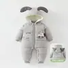 Roupas de Algodão para Bebê Recém-Nascido Jingqi Roupas de Inverno Macacão Quente Espesso para Bebê Roupas de Inverno para Bebê ao Ar Livre Casaco de Algodão