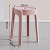 Taburete Ciclón de Moda de Nuevo Estilo Taburete de Plástico Simple Silla Apilable Extra Gruesa para el Hogar Taburete Alto Redondo Banco