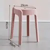 Taburete de Plástico para el Hogar Engrosado Taburete Molino de Viento Silla de Comedor Simple Moderna Banco Alto Mesa de Comedor Silla de Goma Apilable