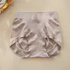 Pantaletas de cintura media-alta sin costuras de cobertura total para mujer con jacquard en relieve, entrepierna de seda de morera antibacteriana 10A, calzones para mujer talla grande