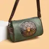 Bolsa de ombro feminina transfronteiriça, estilo chinês artístico, bolsa de mão moderna e da moda, simples e elegante, bolsa transversal versátil e estilosa