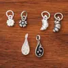 Nuevo colgante de flor de campana con forma de cuerno de flor retro estilo chino de plata de ley S925, accesorio para ensartar cuentas y hacer cordones DIY