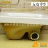 Renovação de casa antiga especial fileira reta/fileira esquerda e direita vaso sanitário de agachar cerâmico vaso sanitário de agachar vaso sanitário dourado baisheng banheiro 7218s