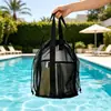 Nueva Bolsa de Malla Multifuncional para Artículos de Tocador de Baño, Bolsa Plegable de Playa, Bolsa de Almacenamiento, Bolsa de Malla para Cosméticos para Viajes