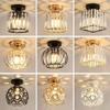 Luz de Pasillo, Luz de Corredor, Lámpara de Techo Circular Creativa de Cristal para Balcón, Lámpara de Techo para Sala de Estar, Luz de Entrada, Luz Minimalista Nórdica
