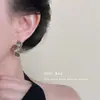 Pendientes de Hoja de Zirconia Inspirados en el Diseño, Pendientes de Moda de Lujo Ligero con Temperamento, Diseño de Nicho, Pendientes Vintage de Alta Gama para Mujer