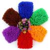 Guantes de chenilla para lavado de autos de un solo lado, paño de limpieza para autos de microfibra coral, suministros para limpieza de autos, fábrica mayorista