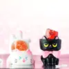 Estilo TikTok Gato Lindo Piedra de Cristal Celebridad de Internet Caja Sorpresa Dibujo Animado Cristal Adorno de Escritorio Manualidades de Resina Al por Mayor