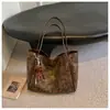 Bolso de Gran Capacidad para Mujer Otoño Retro 2025 Nuevo Versátil Simple Bolso de Hombro Casual para Viajes Diarios Bolso Tote Bolso de Mujer