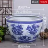 Macetas Grandes de Patio, Vasijas de Agua de Porcelana Azul y Blanca de Jingdezhen, Peceras, Recipientes para Lotos, Macetas para Nenúfares, Tanques para Tortugas, Tanques para Tortugas de Hotel