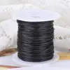 Hilo encerado, carretes pequeños, hilo de poliéster encerado, disponible en varios tamaños y colores, ideal para trenzado y ensartado de cuentas DIY, materia prima para manualidades, suministro en lote mixto