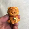 Fabricante de Piezas de Mano del Zodiaco de Sándalo, Tallas en Madera, Animales, Doce Signos del Zodiaco, Adornos de Escritorio Versión Q, Artesanía en Madera al por Mayor