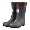 Botas de Lluvia de Caña Media de Moda Transfronterizas para Acampada al Aire Libre, Portátiles para Padres e Hijos, Zapatos Impermeables Cómodos para Hombres y Mujeres, Zapatos de Goma Cómodos