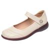 Una generación de zapatos de madre, zapatos de primavera y otoño, zapatos de tacón bajo para mujeres de mediana edad y mayores, zapatos Joker para mujer, zapatos de cuero nuevos con hebilla cómoda