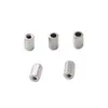 Tubo Redondo Hexagonal Roscado de Acero Inoxidable Agujero Pasante Cuentas Accesorios Ins Joyería Accesorios DIY En Stock